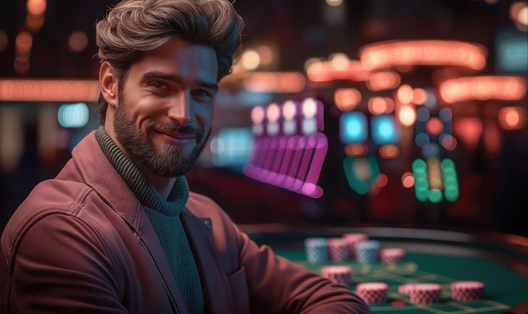 Premium high roller casino table game displayed on a mobile phone screen